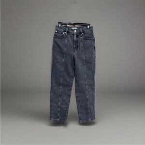 NWT Madewell Perfect Vintage Straight Jeans 26 Seamed Edition Black